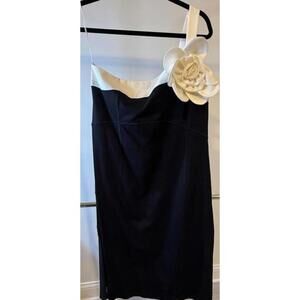 Elegant NUE by Shani One-Shoulder Black Dress